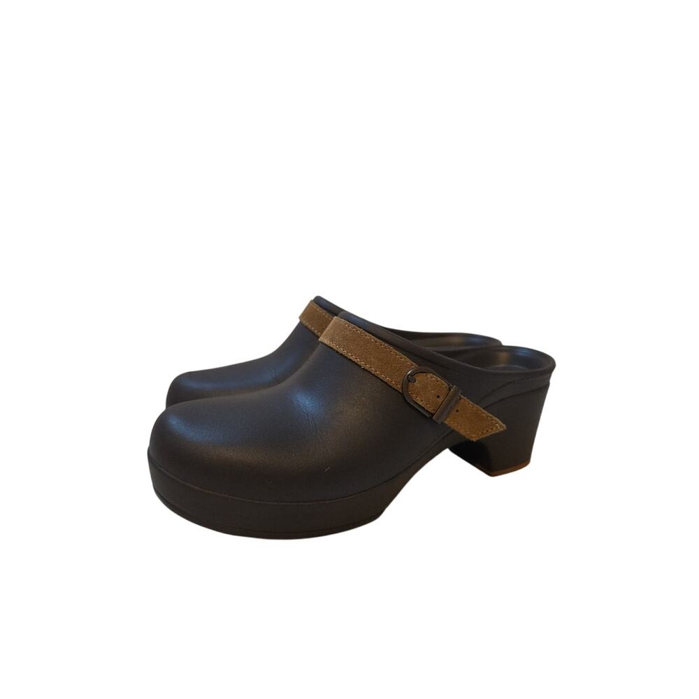 Crocs Sarah Clog Mule Women's Size 7 Brown Dual Comfort Espresso Shoes 203631